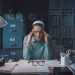 stressed businesswoman with headache